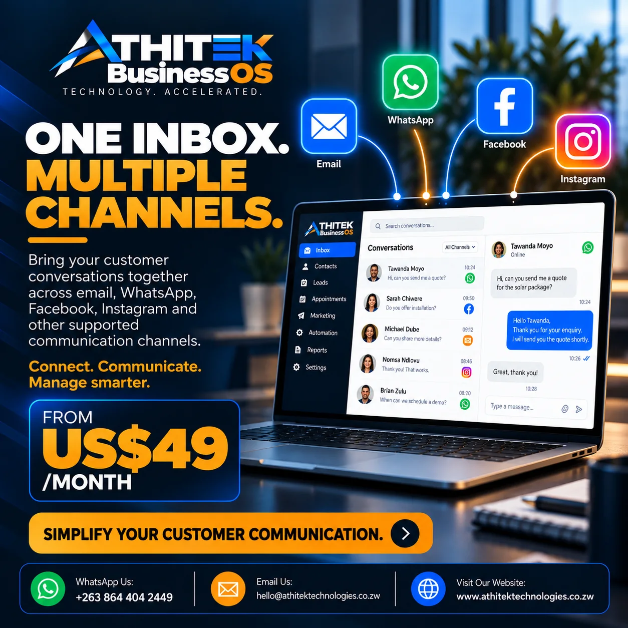 Multichannel inbox
